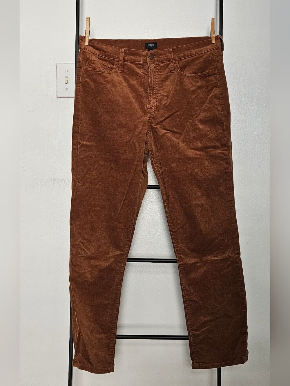 J. Crew Corduroy Pants in Rich Chestnut